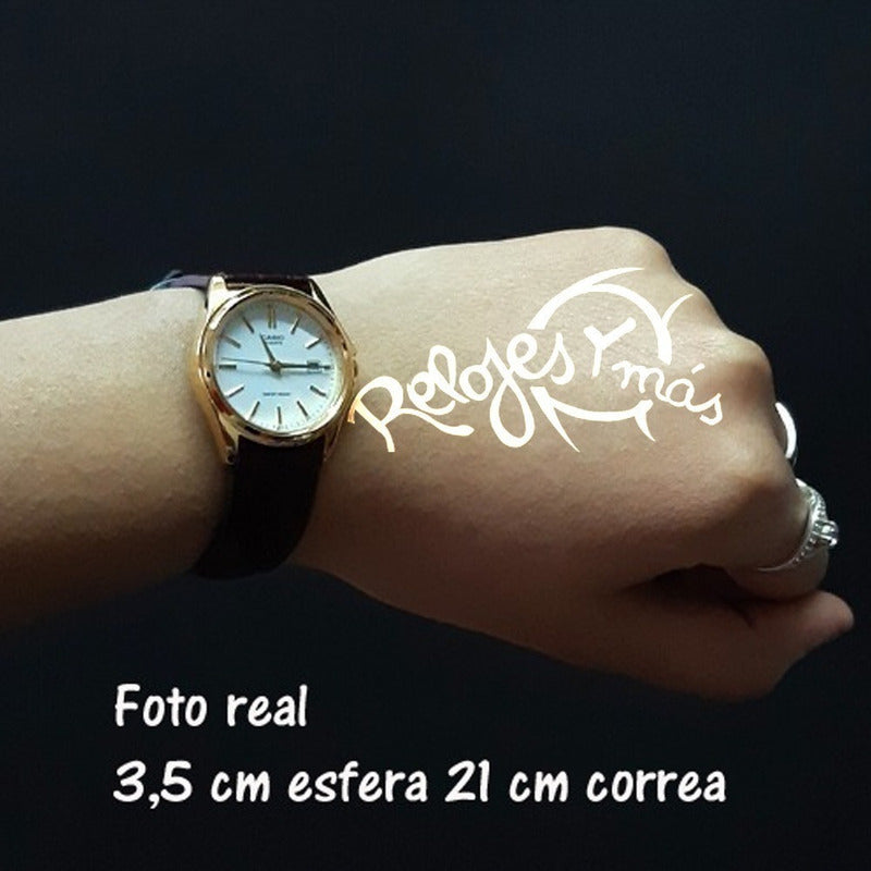 Reloj Casio Dama Ltp-1183q Colores Surtidos/relojesymas Marrón Q-7a Blanco