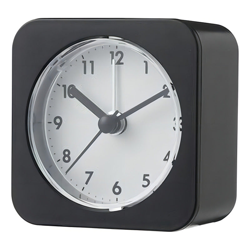 Reloj Despertador Analogo Con Luz Relojesymas Color Negro