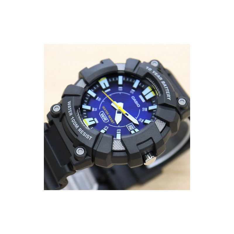 Reloj Casio Hombre Mw-610h-2a Sumergible Relojesymas Negro Negro Azul