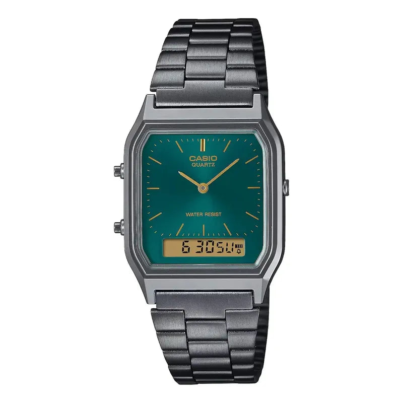 Reloj Casio Aq-230egg-3a Original Plateado Blanco