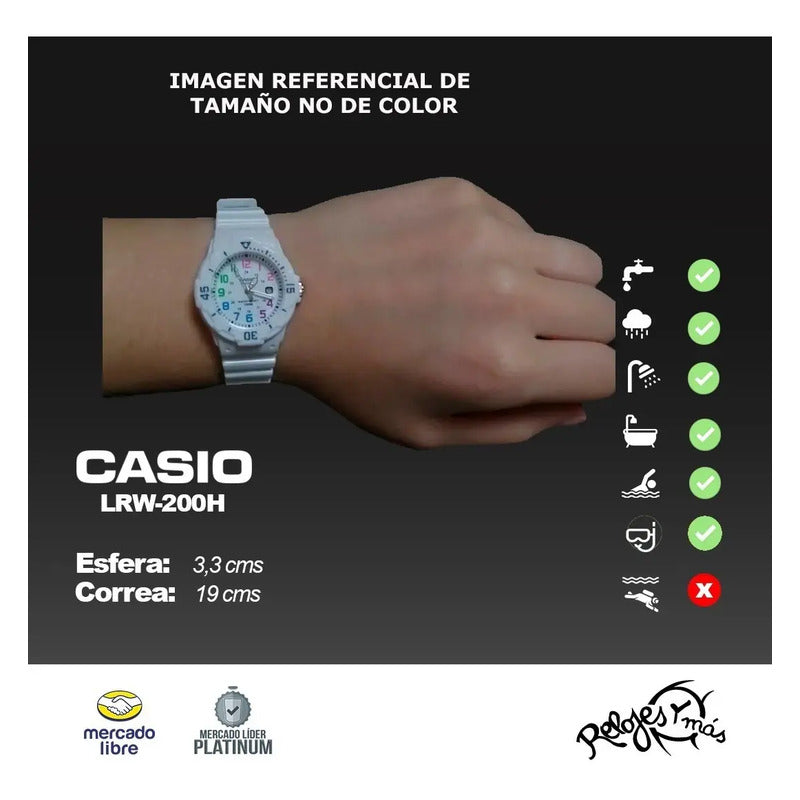 Reloj Casio Dama Lrw-200h  Colores Surtidos/relojesymas