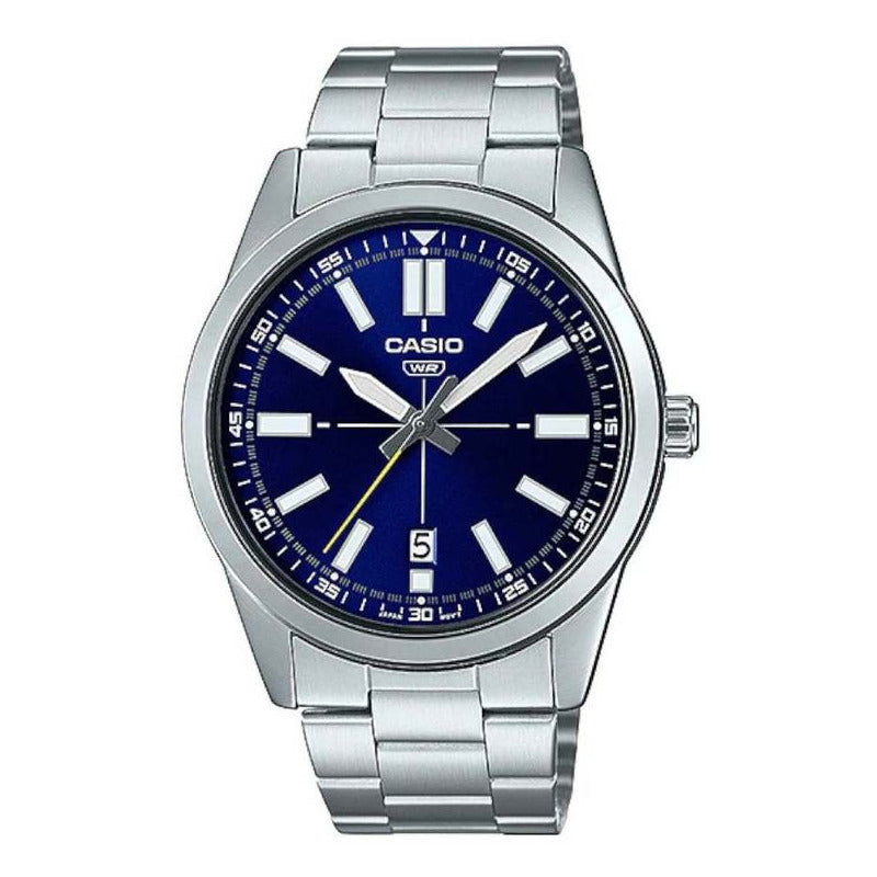 Reloj Casio Hombre Mtp-vd02d Colores Surtidos/relojesymas Color De La Correa Plateado 2e Plata Azul