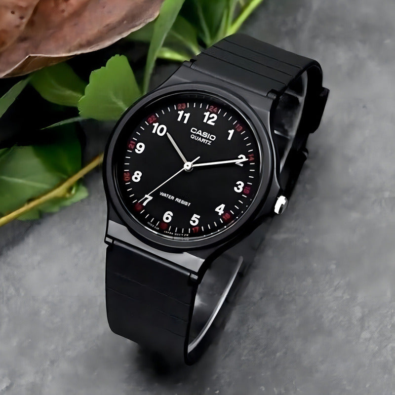 Reloj Pulsera Casio Mq-24-1bl Con Correa De Resina Color Negro