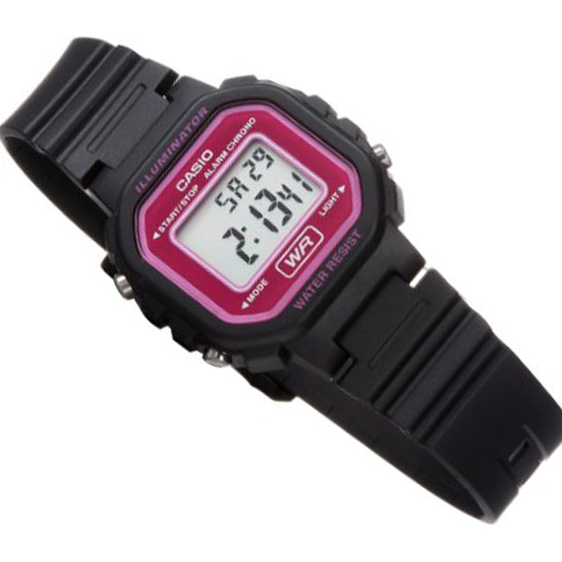 Reloj Casio Dama Digital La-20wh-4a Original Negro Violeta Gris