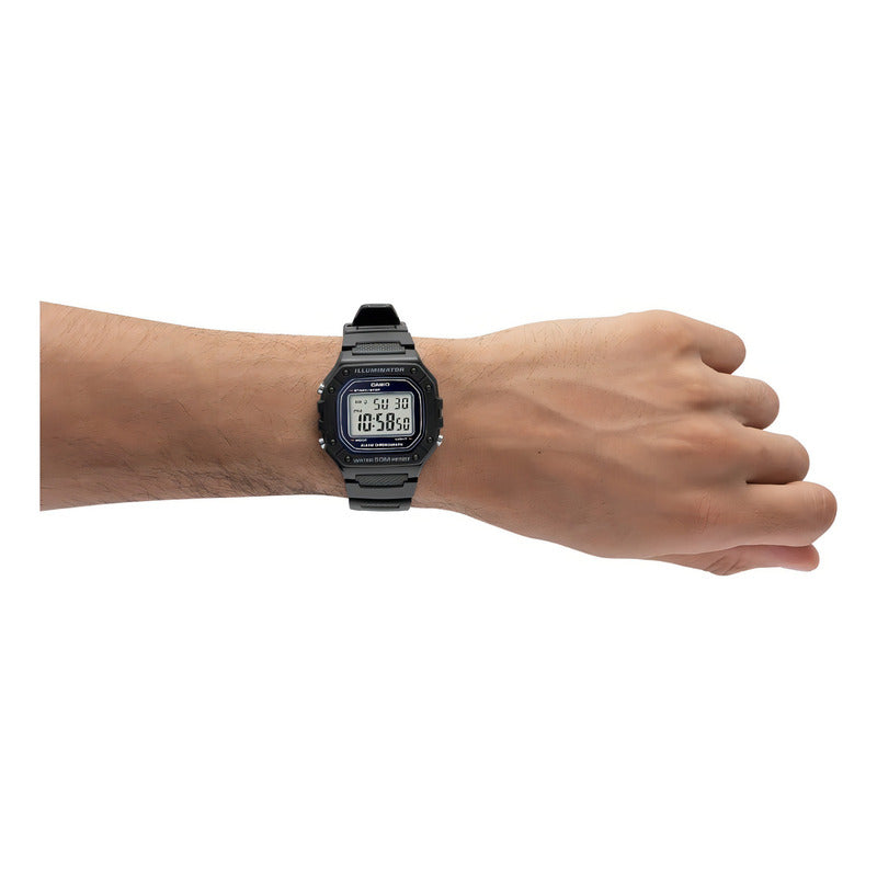Reloj Casio Core Digital Juvenil W-218hc-2avcf Original Color De La Correa Azul