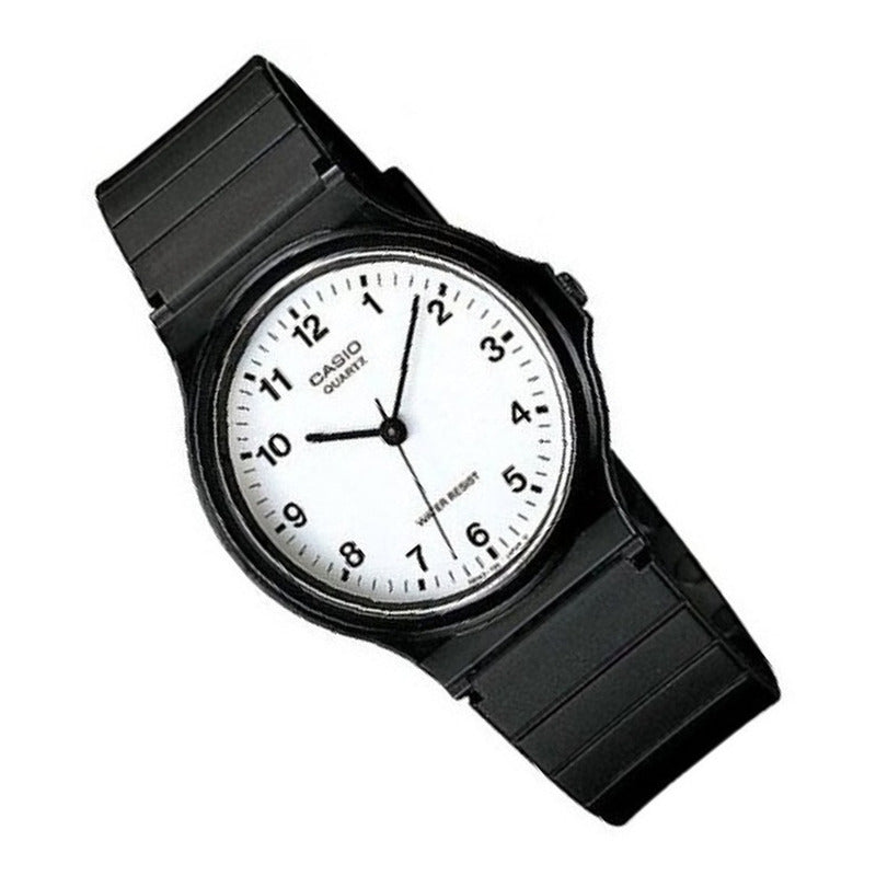 Reloj De Pulsera Casio Collection Mq-24-7b Relojesymas Negro Blanco