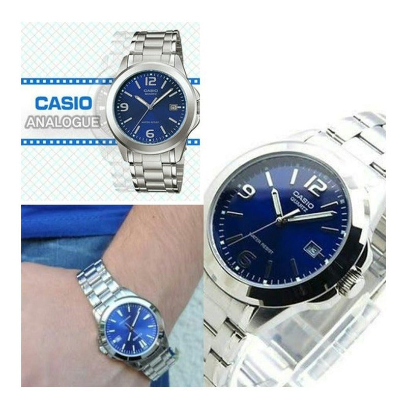 Reloj Casio Dama Ltp-1215a  Colores Surtidos/relojesymas Plateado Azul