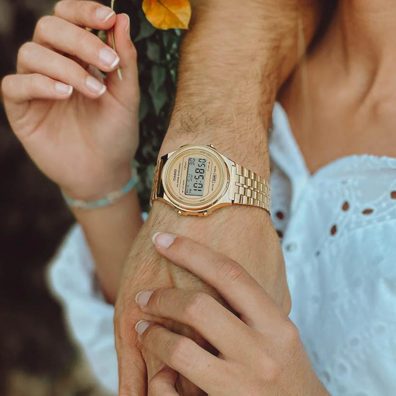 Reloj Casio Vintage Retro Dorado A-171weg-9a