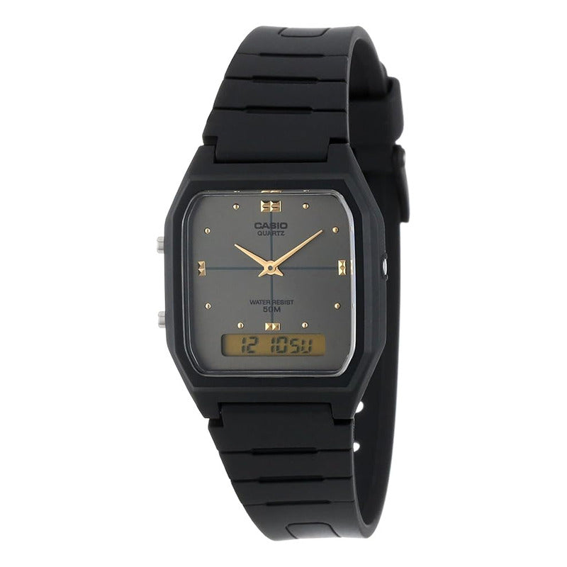 Reloj Casio Análogo Digital Aw-48he-8avdf Original Negro