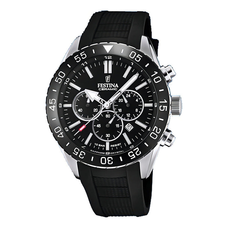 Reloj Hombre Festina F20515 Colores Surtidos Relojesymas Color De La Correa Negro Color Del Bisel Negro Color Del Fondo Negro