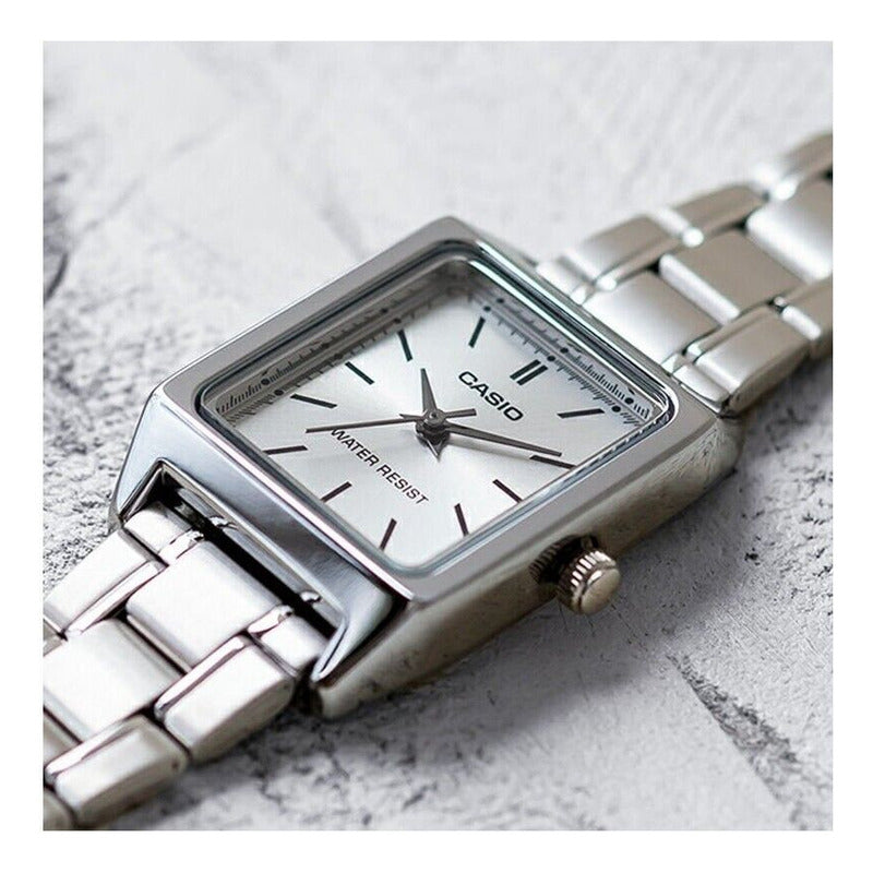 Reloj Casio Dama Ltp-v007d-7e, Acero Plateado