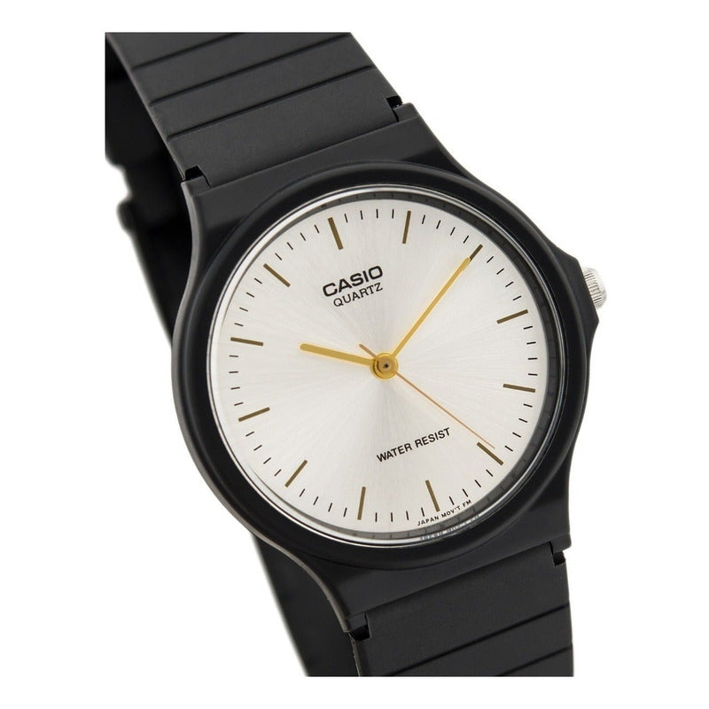 Reloj Pulsera Casio Mq-24 Con Correa De Resina Color Negro - Fondo Blanco