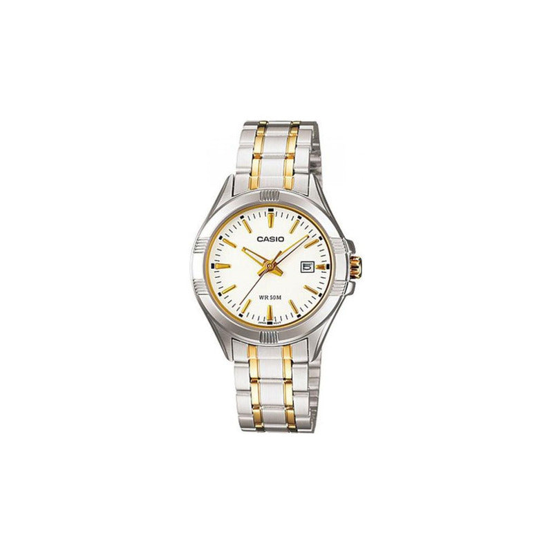 Reloj Mujer Casio Ltp-1308sg-7avdf Color De La Correa Plateado