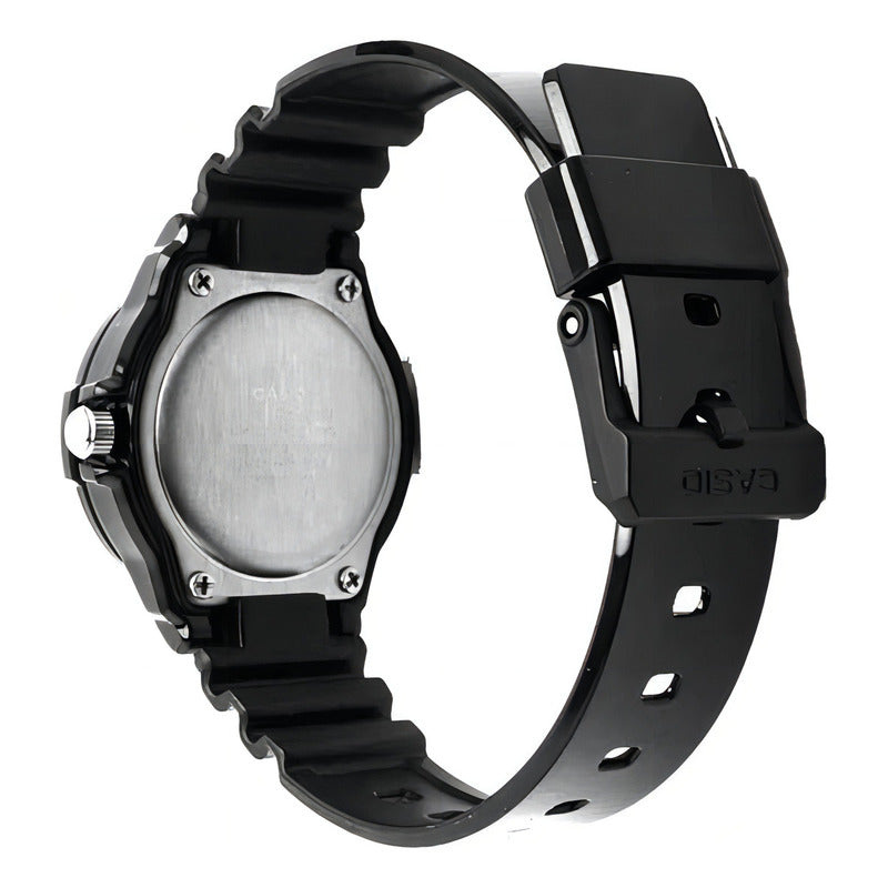 Reloj Mujer Casio Lrw-200h-9e2v Análogo Retro Negro Rose Gold