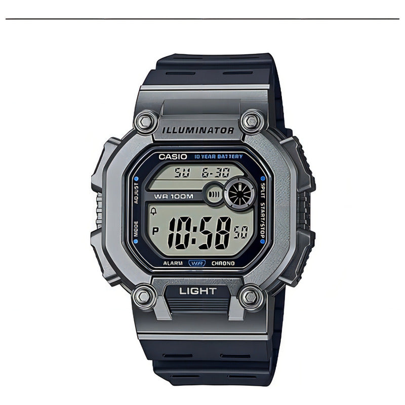 Reloj Casio Digital Para Hombre Con Cronógrafo Y Alarma