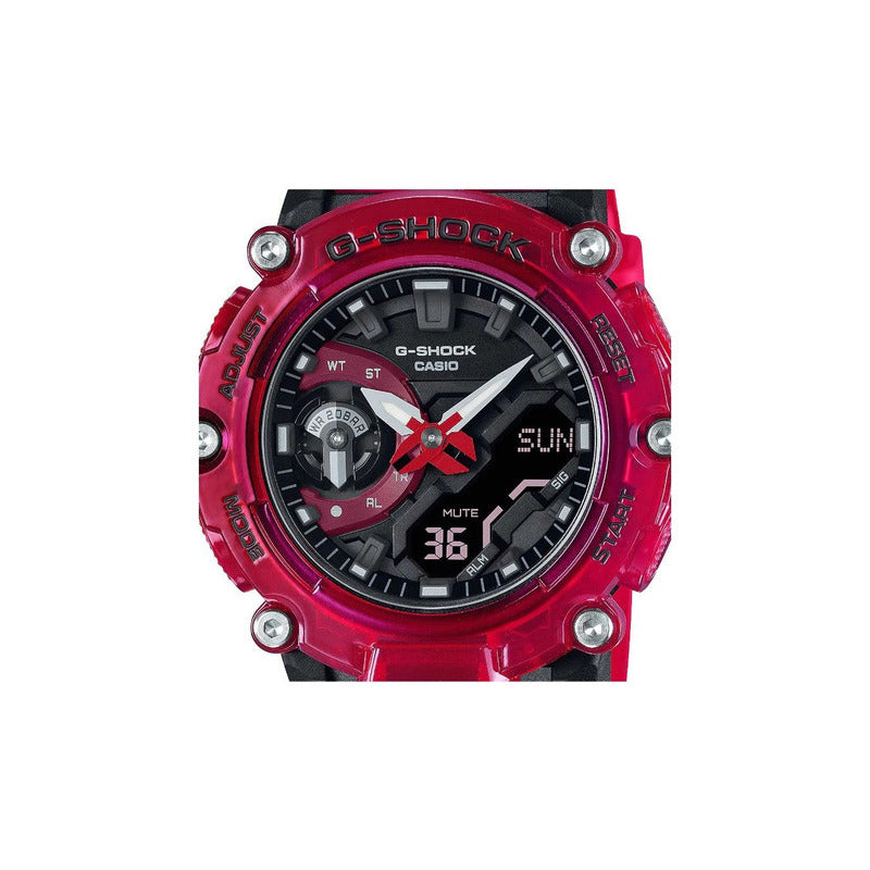 Reloj Casio G-shock Skeleton Ga-2200skl-4acr Original Rojo Rojo
