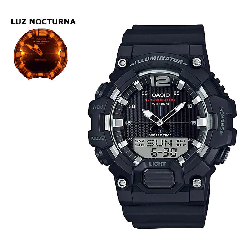 Reloj Casio Hdc-700-1avcf Analógico-digital Para Hombre Negro