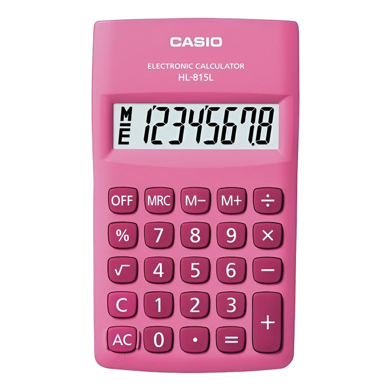 Calculadora Casio Hl-815 Colores Surtidos Relojesymas Celeste