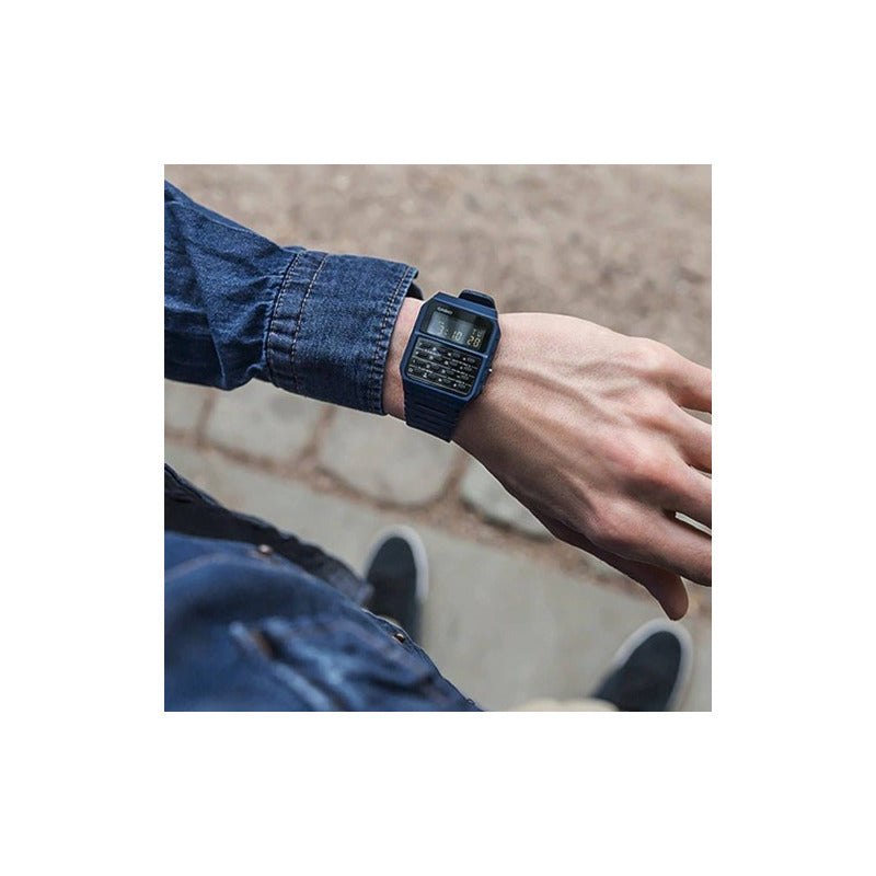 Reloj Calculadora Clasico Casio Ca-53wf-2b Azul Azul Wf-2b Surtido