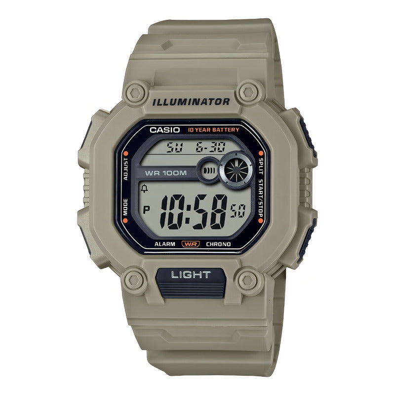 Reloj Casio W-737hx-5av Cuarzo Hombre Blanco Gris Beige