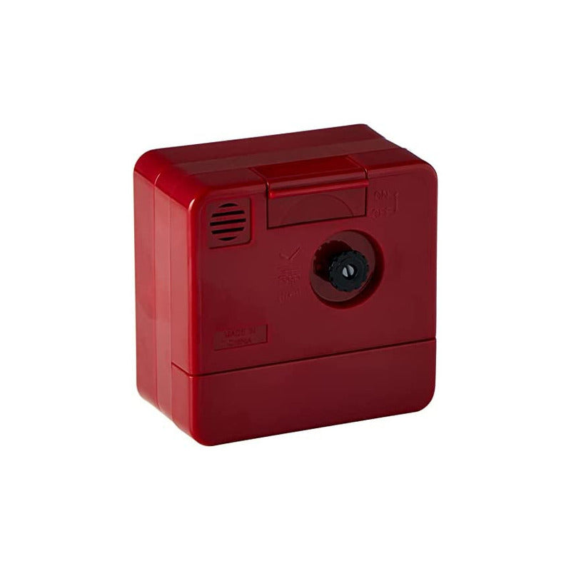Reloj Despertador Casio Tq-140-4df /relojeria Violeta Color Rojo
