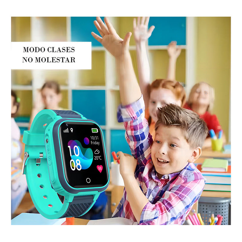 Smartwatch Infantil U8 Lt21-bl Con Gps, 4g Y Videollamada En Celeste Celeste/gris Gris