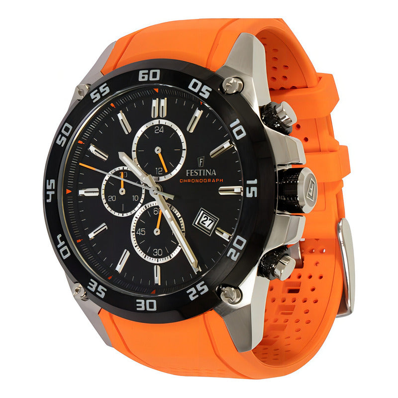 Reloj Para Hombre Festina The Originals F20330/4 Original Naranja Negro