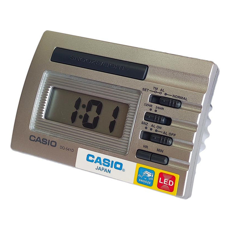 Reloj Despertador Digital Casio Plateado - Dq-541-8r