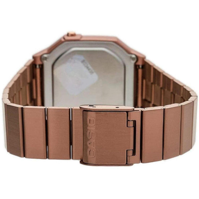 Reloj Casio Vintage Para Mujer Color Rosa B-650wc-5avt Rosa Oro