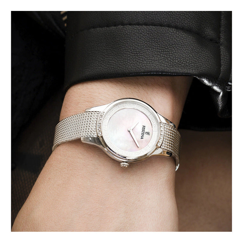 Reloj Festina Mujer Mademoiselle F20494/4 Plateado Blanco Nacarado