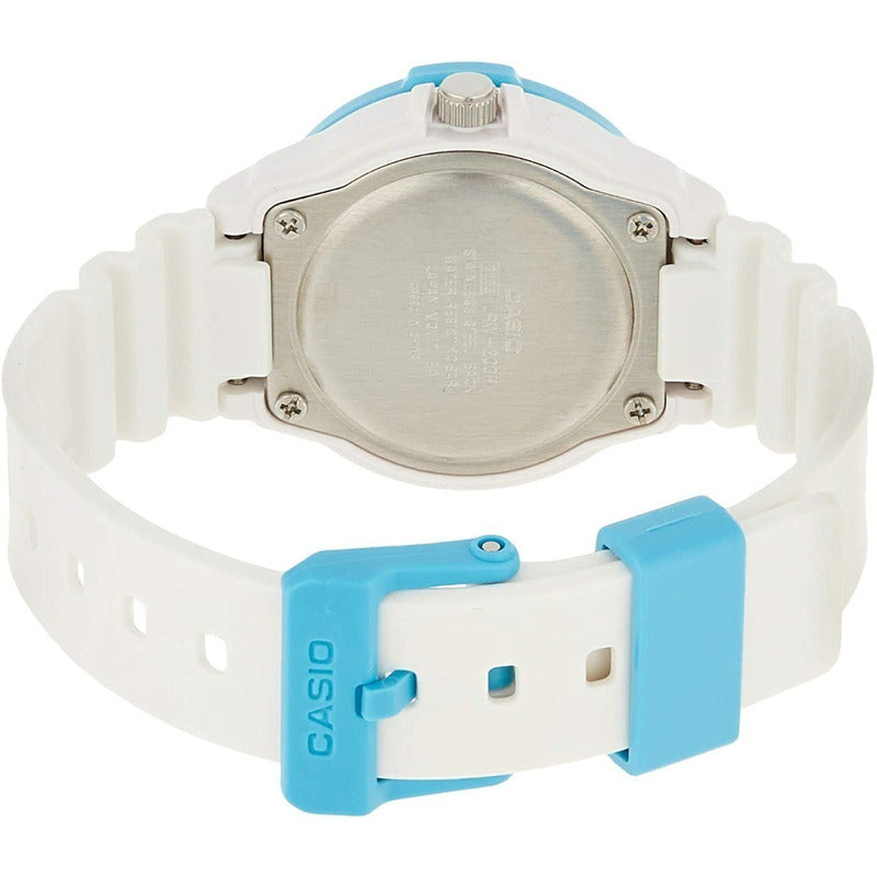 Reloj De Pulsera Casio Youth Lrw-200h-2b Relojesymas Blanco Celeste Blanco