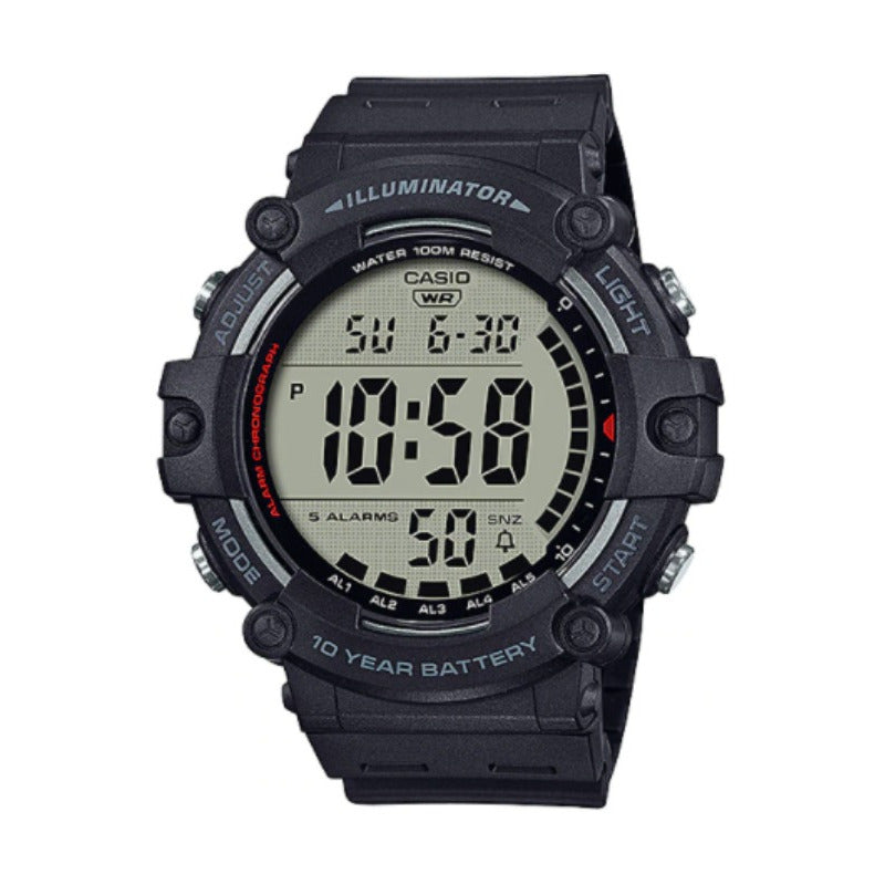 Reloj De Pulsera Casio Youth Ae-1500wh-1a Relojesymas Negro Negro/plateado Gris