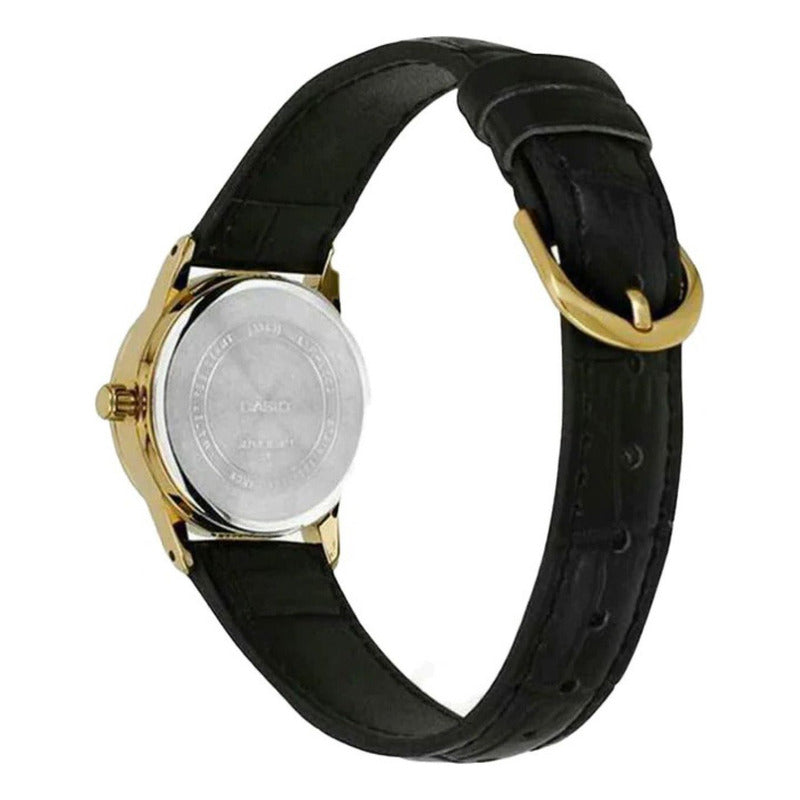 Reloj Casio Análogo Dama Ltp-v002gl-7b Negro Dorado Blanco