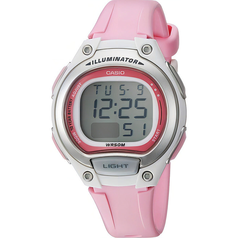 Reloj Casio Digital Lw203-4a Dama Rosa Relojesymas Color De La Correa Lw-203-4a