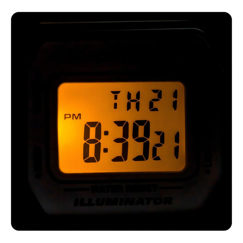 Reloj Casio W-218hc-8a Blanco Alarma Cronometro Relojesymas