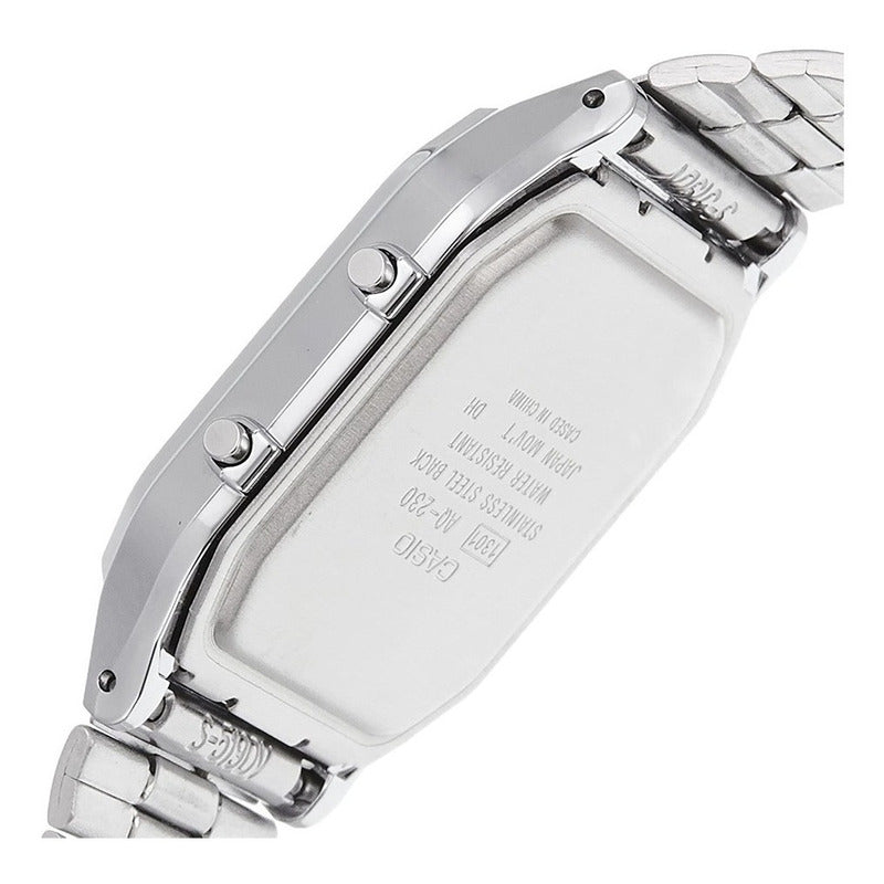Reloj De Pulsera Casio Aq-230a-1d Relojesymas Plateado Plateado Negro/gris