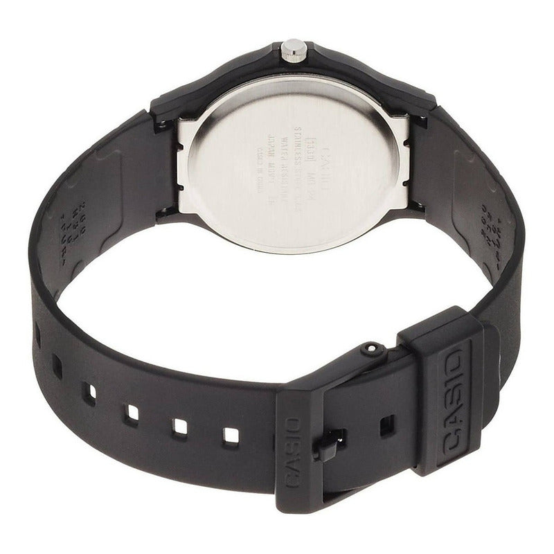 Reloj De Pulsera Casio Collection Mq-24-1b2 Relojesymas Gris Oscuro Negro