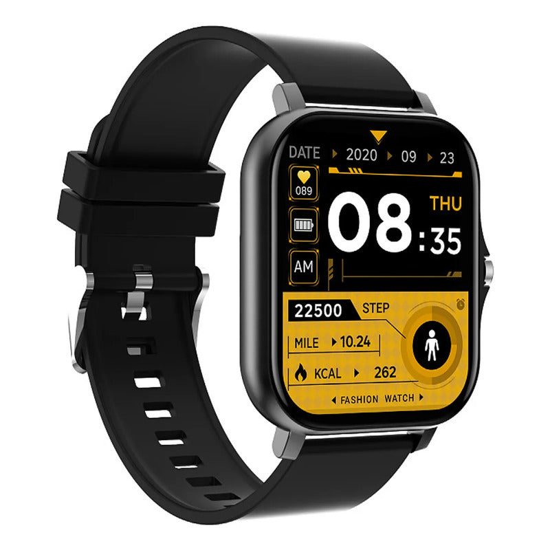 Smart Watch Bluetooth Derwye Negro Negro Silicona