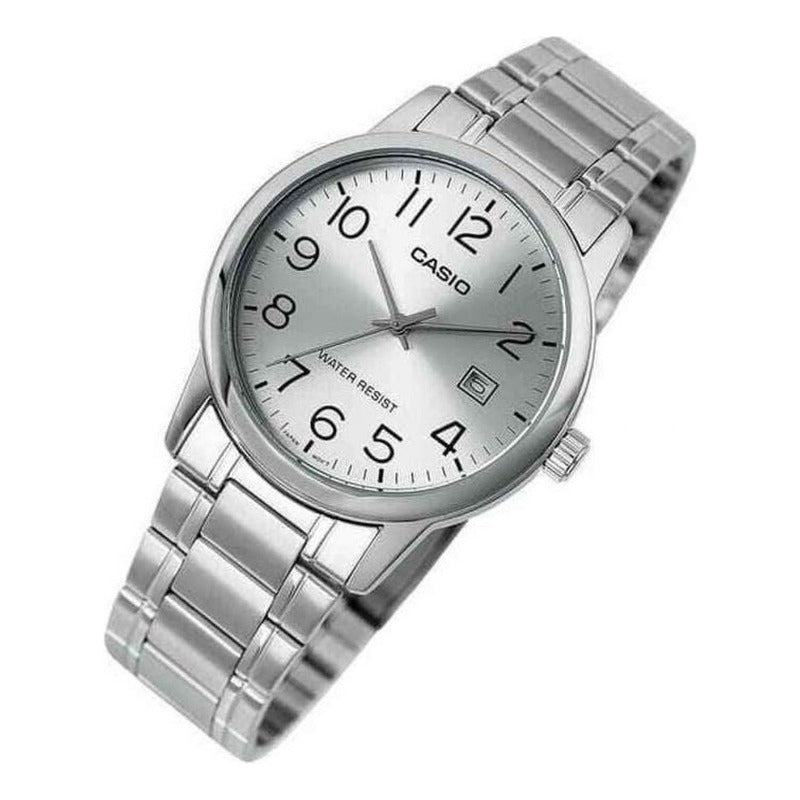 Reloj Pulsera Casio Mtp-v002d-7b Con Correa De Acero Inoxidable Color Plateado Para Hombre