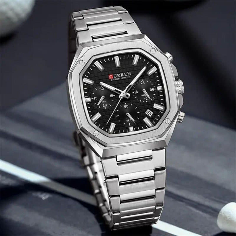 Reloj Para Hombre Curren 8459 Kree0602 Plateado