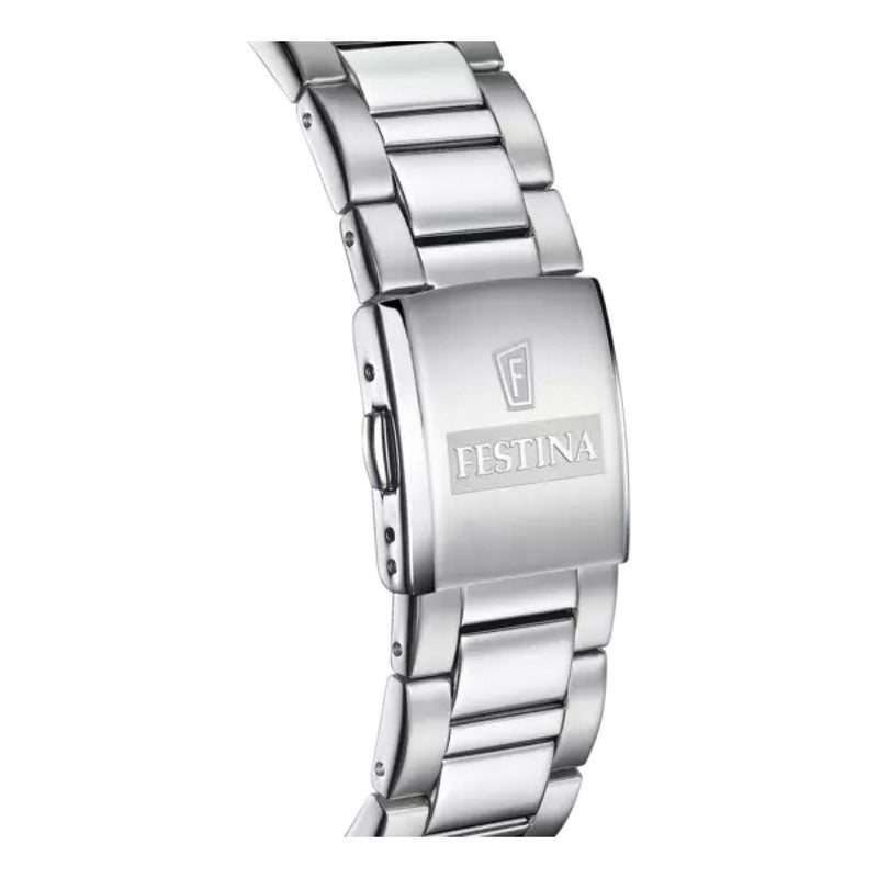 Reloj F20575/2 Festina Hombre Ceramic /marisio Plateado Oro Rosa Negro