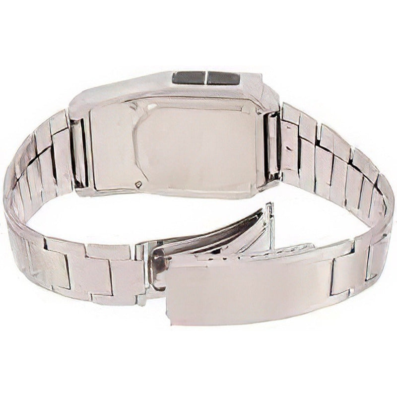 Reloj Calculadora Casio  Data Bank Dbc-32d Relojesymas Plateado Azul