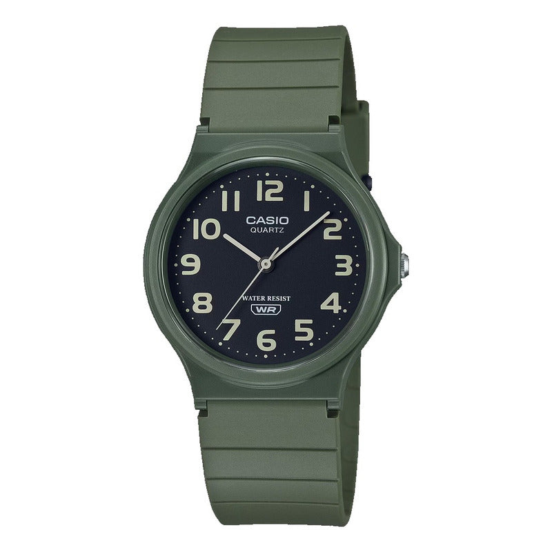 Reloj Casio Negro Mq-24uc-3b Relojesymas Verde