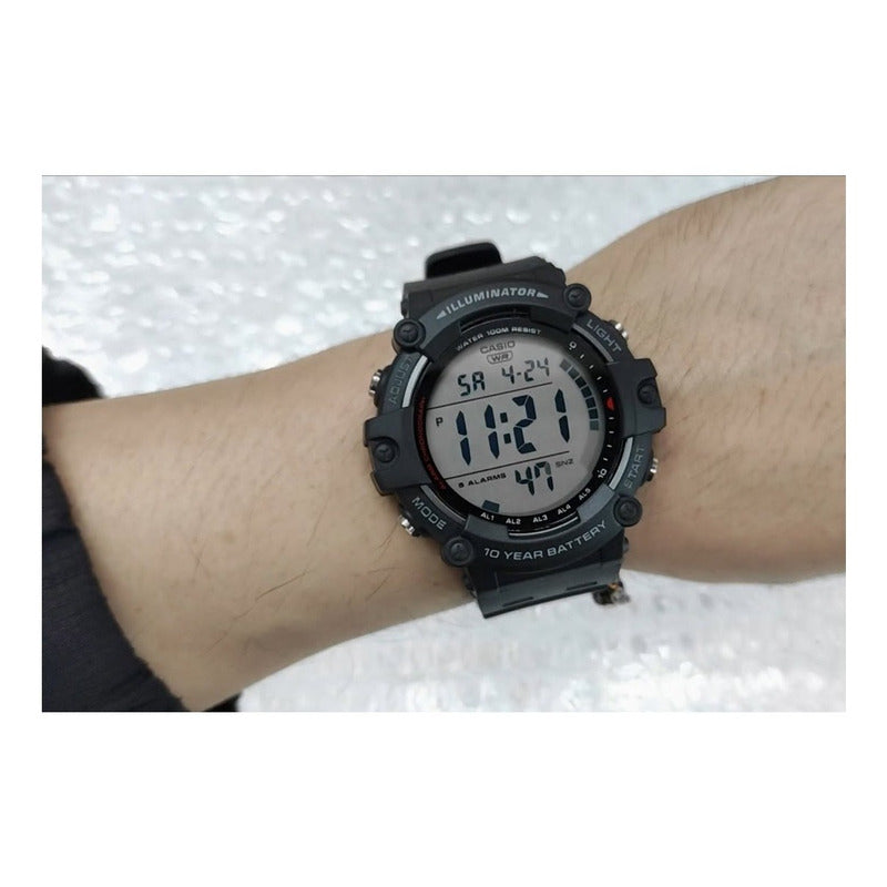 Reloj De Pulsera Casio Youth Ae-1500wh-1a Relojesymas Negro Negro/plateado Gris