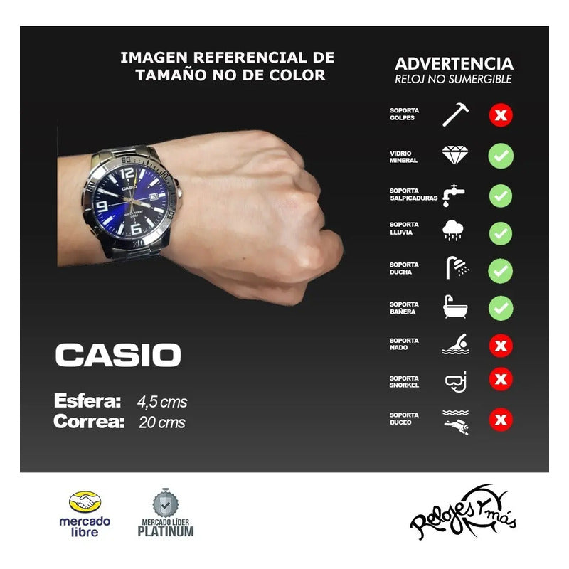 Reloj Casio Hombre Mtp-vd01d Colores Surtidos/relojesymas