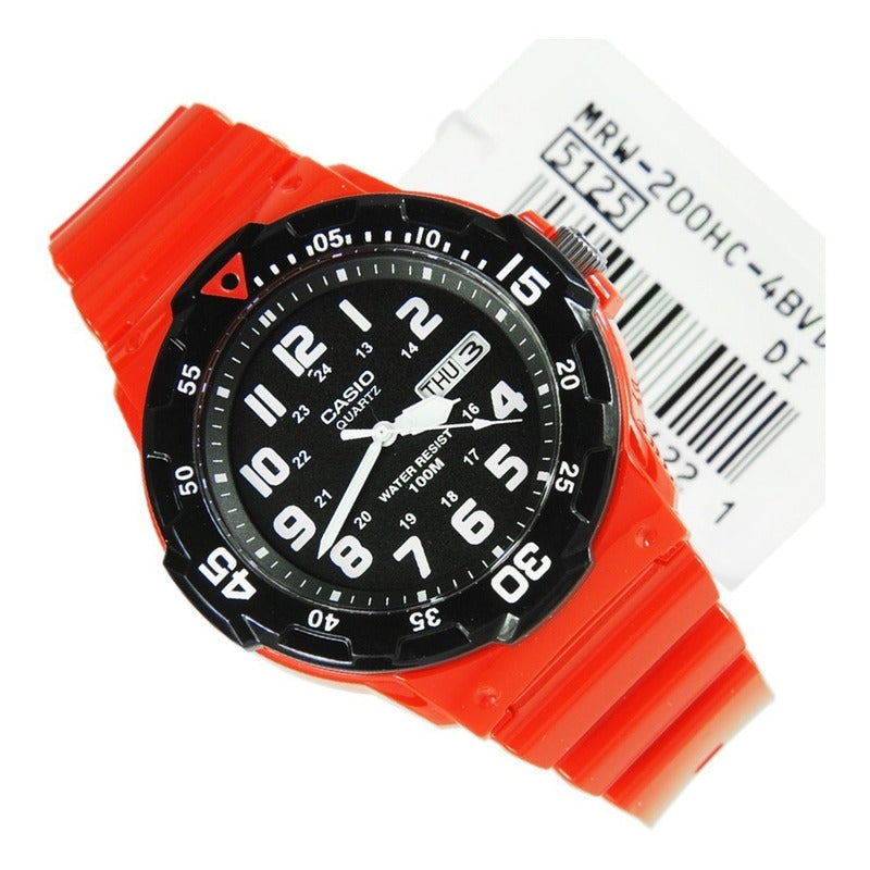 Reloj Casio Hombre Mrw-200hc-4b Relojesymas Rojo