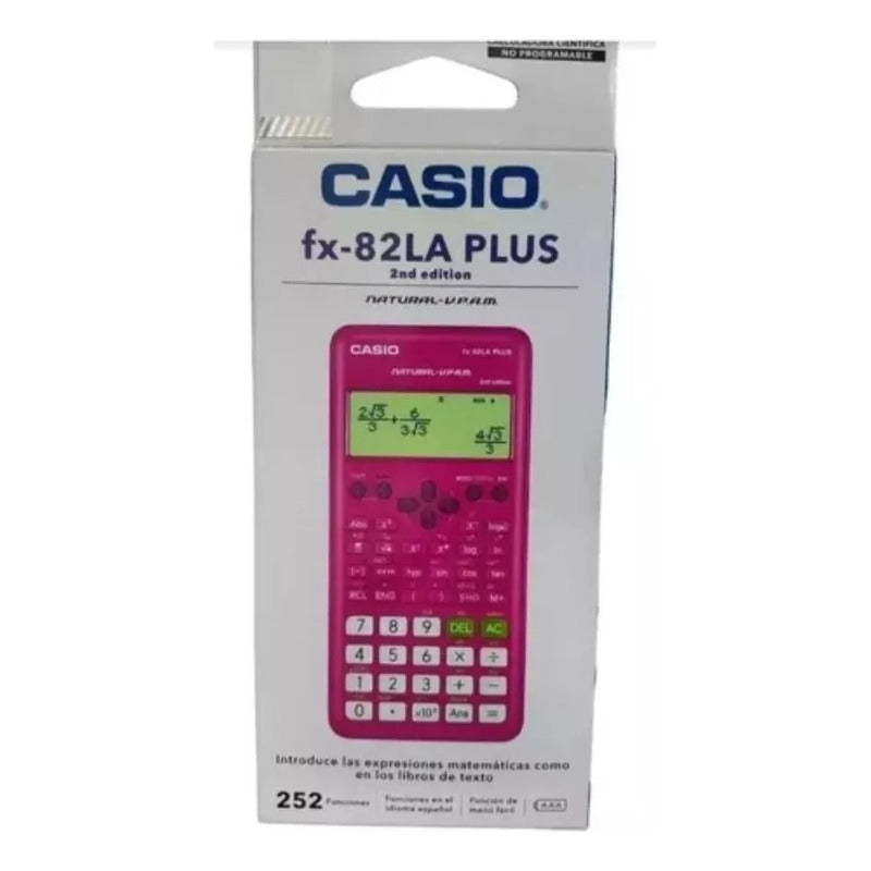 Calculadora Casio Cientifica Fx-82laplus2-pk Plus Color Rosa