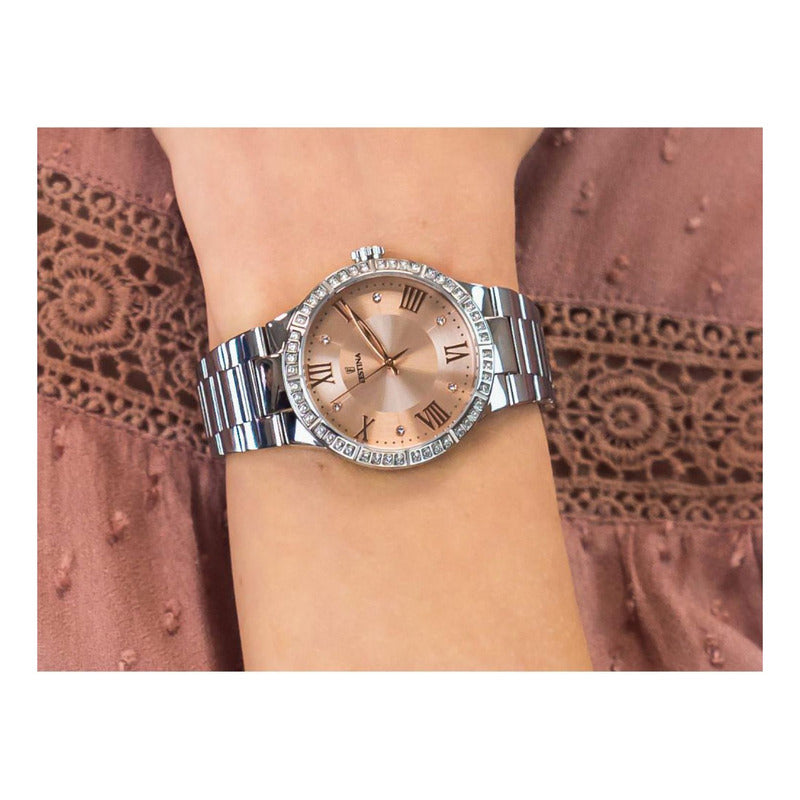 Reloj Festina F16719/3 Plateado Mujer Rosa