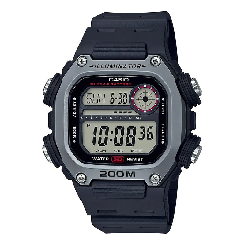Reloj Casio Dw-291h-1av Cuarzo Hombre Color De La Correa Negro