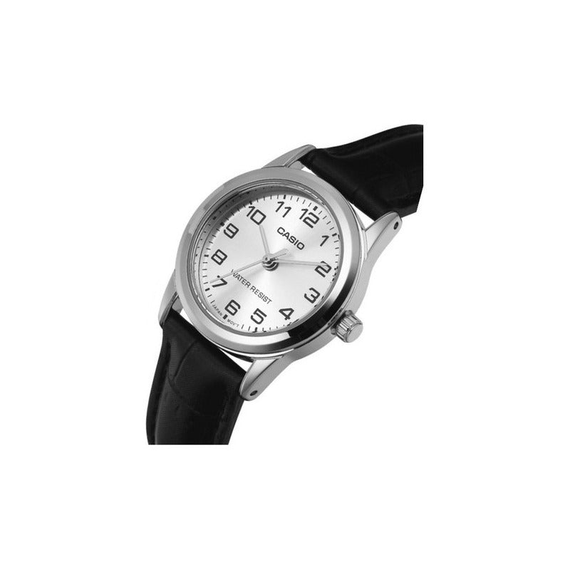 Reloj Casio Dama Ltp-v001l-7b Negro Relojesymas - Negro - Plateado - Plateado